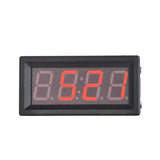 0.56" Digital 5~60v Voltmeter Clock Meter Inside / Outside Temperature Double Sensors for Automotive Motorcycle