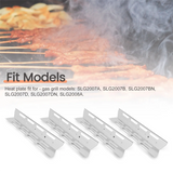 4Pcs Plate , Master Forge, Perfect Flame, Stainless Steel Heat Diffuser Gas Grill Spare Part for