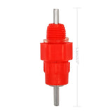 15 Pcs Chicken Quail Water Drinker Nipple Poultry Feeding Chicken Drinking Bird Pigeon Feeding Ball Red Nipple Drinkers