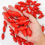 15 Pcs Chicken Quail Water Drinker Nipple Poultry Feeding Chicken Drinking Bird Pigeon Feeding Ball Red Nipple Drinkers