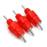 15 Pcs Chicken Quail Water Drinker Nipple Poultry Feeding Chicken Drinking Bird Pigeon Feeding Ball Red Nipple Drinkers