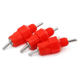 15 Pcs Chicken Quail Water Drinker Nipple Poultry Feeding Chicken Drinking Bird Pigeon Feeding Ball Red Nipple Drinkers