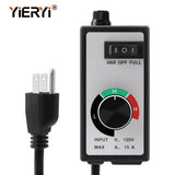 1500W Fan Speed Controller 120V 15A  Speed Regulator 3-Speed Transmission Speed Controller Switch with 3-Pole Plug