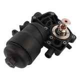 059115389P Engine Oil Filter Housing W/Coolant Thermostat Replacement for -Audi A6 A7 A8 Q5 Q7 Touareg 3.0L 2013-2016