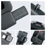 V2 Vlog Action Camera Case GoPro Hero 7 6 5 Black with Cold Shoe Mount for External Microphone+Pro 3.5mm Mic Adapter