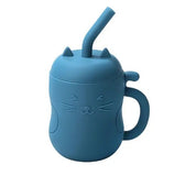 150ML 1PC Silicone Baby Feeding Straw Cup Kid Learning Feeding Bottle Anti-Hot Leakproof Tableware Toddler Drinkware Water Bottl