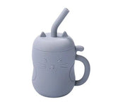 150ML 1PC Silicone Baby Feeding Straw Cup Kid Learning Feeding Bottle Anti-Hot Leakproof Tableware Toddler Drinkware Water Bottl