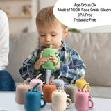 150ML 1PC Silicone Baby Feeding Straw Cup Kid Learning Feeding Bottle Anti-Hot Leakproof Tableware Toddler Drinkware Water Bottl