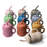 150ML 1PC Silicone Baby Feeding Straw Cup Kid Learning Feeding Bottle Anti-Hot Leakproof Tableware Toddler Drinkware Water Bottl