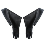 Sandblast hine protection Thickened rubber palm particle anti-slip 1pair Sand Blasting Gloves protective gloves