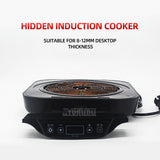 220V Slate Hidden Induction Single Wire Control Hotpot Cooker - Kitchen Cooking Appliance