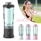 Portable Electric Juicer Fruit Mixers 600ML With USB Rechargeable Smoothie Mini Blender Multifunction hine Kitchen