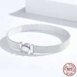 Woven Basic Silver Bracelet