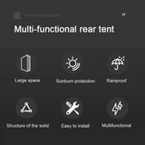 Outdoor Camping Picnic with Canopy Extension Sunshine-Proof Rain-Proof Car Rear Tent