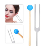 432HZ Alloy Sound Healing Therapy Tool Set Aluminum Alloy, Wood Tuning Fork Hammer Storage Bag
