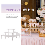 Transparent Removable Acrylic Cake Display Stand for Round Cupcake Holder Bakeware Wedding Birthday Party Decoration
