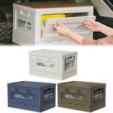 27L Camping Large Capacity Bench Chopping Board Lightweight Car Storage Food Box for Outdoor Tourist