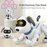 LE NENG TOYS Electronic Pets Robot Stunt Dog Voice Command Programmable Touch-sense Music Song Toy for Kids Christmas Gift