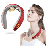 Electromagnetic pulse pain relief deep tissue cervical spine massage remote control neck massager