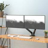 Universal Hovering Telescc Arm Support Base Dual Curtain Gas Spring Display Bracket For 13-32" Screen
