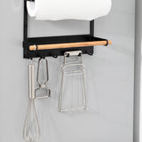 Kitchen Organizer Decorative Shelves Metal Storage Rack Magnet Fridge Shelf Spice Hang Racks Wall-mounted No Drilling