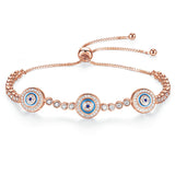 Adjustable fashion eye bracelet