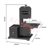 Woodworking Band Sawing hine Electric Desktop Wire Small Household Table Saw 800W 1750RPM 220V DIY Cutting Wood