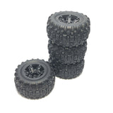4Pcs Rubber Tire Tyre Wheel For MJX Hyper Go H16H H16E H16P 1/16 RC Car Upgrade Parts Spare Accessories