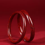 Women's Fashion Simple And Natural Raw Ore Cinnabar Crystal Sand Rough Stone Bracelet
