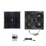 12w Single Crystal Panel Mini Set Exhaust Solar Ventilation Fan Chicken Coop Pet Dog House Companion