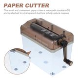 A4 Manual Documents And Card Hand Paper Shredder Straight Strip Cut For Home Office