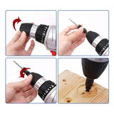 5PCS Shank Countersink Bits Set Screw Carpentry Chamfer Hole Opener Woodworking Drill Punch Tools A
