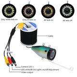 15M/30M Underwater Video Fishing Camera Fish Finder With DVR Record 16G TF Card 7INCH 1080P Cam Double Lamp For ICE/SEA Fishing
