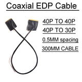 40P-40P 40pin 30pin coaxial cable 4K 1080P 2k LCD screen wire 4lane 2lanes for Type-c OR DP to EDP Drive board