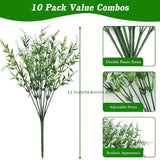 Artificial Lavender Plant - Indoor and Outdoor Simulated Plastic Plant, Household 10PC