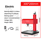 Signage Nameplate Marking 170x110 250x150 300x200mm Pneumatic Electricity Desktop Engraving hine for Metal Part