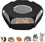 Small Animal Playpen, Folding Cage For Small Animals, Portable Cage Tent With Cover, Indoor And Outdoor, Rabbit, Squirrel, Kitten, Chinchilla And Hedg