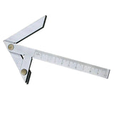 Centering Square Gauging Protractor Angle Ruler Center Gauge Round Bar Mark Finder Tool