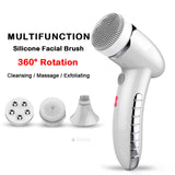 Sonic Facial Cleansing Brush Exfoliator Waterproof Face Scrubber Skin Care Tools Facial Massger For Dropshipping