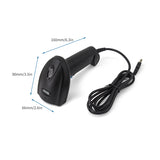 1D Barcode Scanner Handheld Wireless Bar Reader Manual Trigger/Auto Continuous Scanning Support Paper Code