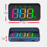 M2S Head Up Display Automotive GPS Digital Speed Tester HD Car Windshield Projector HUD Speedometers for All Vehicles