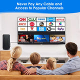 High-definition Amplified Digital TV Antenna 50-80 Miles With VHF/UHmplifier Fast Response Indoor And Ou