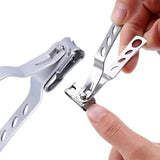 360 Degree Rotating Nail Clipper, Large Stainless Steel Pointed Nail Clipper, Thick Nail Clipper (rotating Knife Head Nail Clipper - Hole For Small Si