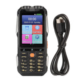 Rugged Senior Cellphone 4G 4in Touch Screen WiFi Large Button 18000mAh LED Flashlight Loud Sound Quick Dial Phone for Android 7.0