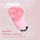 Multifunctional Vibration Massage Electric Face Wash Silicone Facial Ultrasonic Cleansing Pore Cleanser Beauty Instrument
