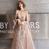 A Strappy Shoulder Fairy Evening Gown