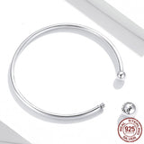 Simple Detachable Buckle Head 925 Sterling Silver Personality Bracelet