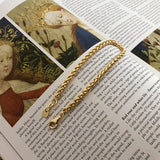 S925 Sterling Silver Golden Chain Bracelet