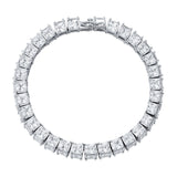 Three-sided Square Full Zircon Hip-hop Bracelet
