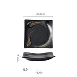 Ceramic Sushi Plate Square Plate Creative Plate Dessert Plate